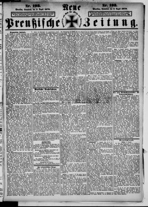 Neue preußische Zeitung vom 19.08.1876