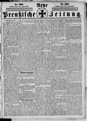 Neue preußische Zeitung vom 25.08.1876