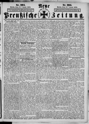 Neue preußische Zeitung vom 01.09.1876