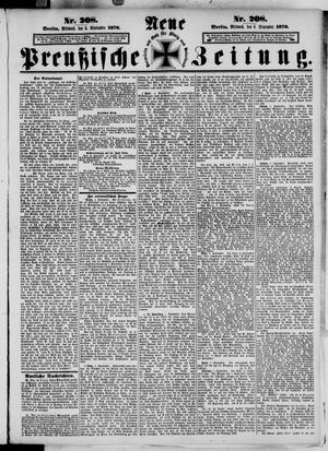 Neue preußische Zeitung vom 06.09.1876