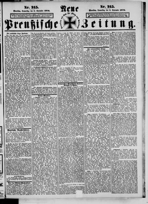 Neue preußische Zeitung vom 14.09.1876
