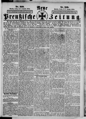 Neue preußische Zeitung vom 19.09.1876