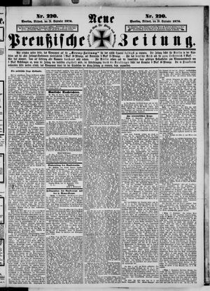 Neue preußische Zeitung on Sep 20, 1876