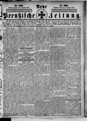 Neue preußische Zeitung vom 27.09.1876