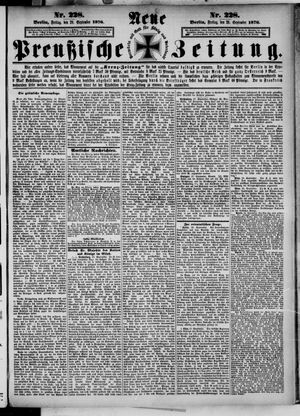 Neue preußische Zeitung vom 29.09.1876
