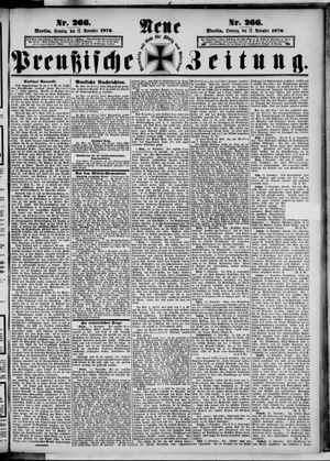 Neue preußische Zeitung vom 12.11.1876