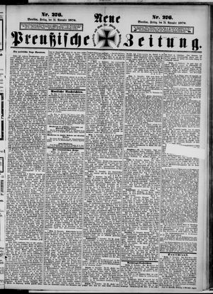 Neue preußische Zeitung vom 24.11.1876