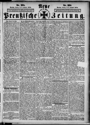Neue preußische Zeitung vom 26.11.1876