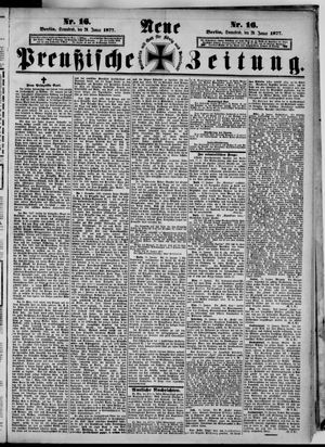 Neue preußische Zeitung vom 20.01.1877