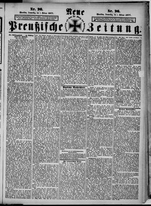 Neue preußische Zeitung vom 01.02.1877