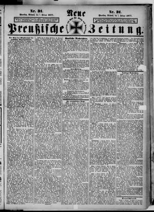 Neue preußische Zeitung vom 07.02.1877