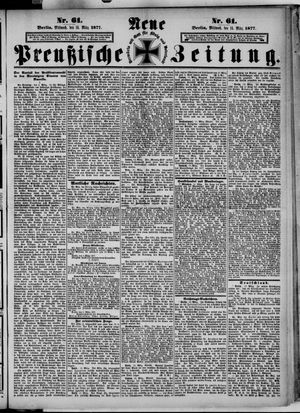 Neue preußische Zeitung vom 14.03.1877