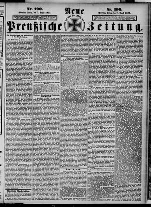 Neue preußische Zeitung vom 17.08.1877