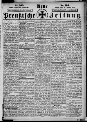 Neue preußische Zeitung on Sep 4, 1877