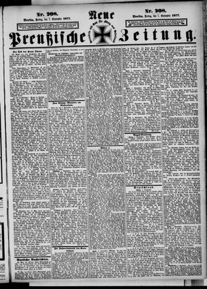 Neue preußische Zeitung vom 07.09.1877