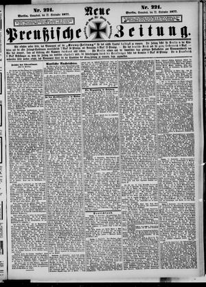 Neue preußische Zeitung vom 22.09.1877