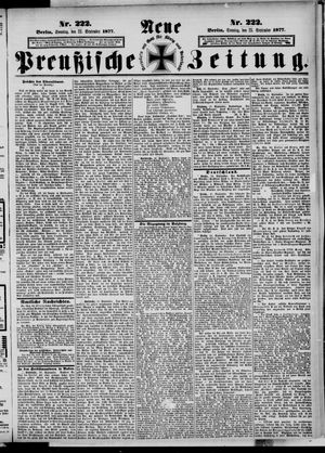 Neue preußische Zeitung vom 23.09.1877