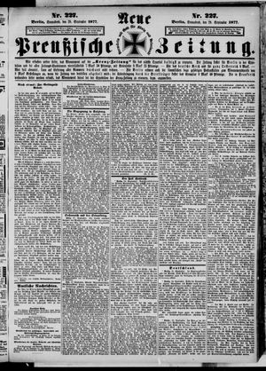Neue preußische Zeitung vom 29.09.1877