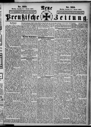 Neue preußische Zeitung vom 01.11.1877