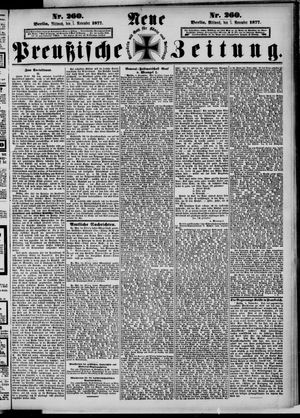 Neue preußische Zeitung vom 07.11.1877