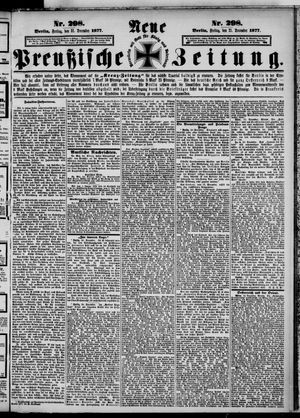 Neue preußische Zeitung on Dec 21, 1877