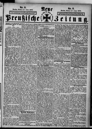 Neue preußische Zeitung vom 09.01.1878