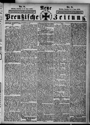 Neue preußische Zeitung vom 10.01.1878