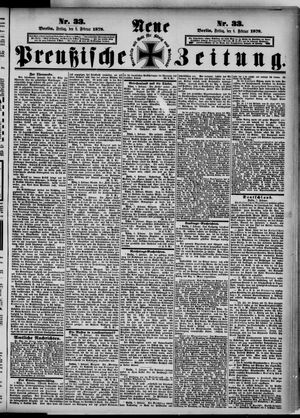 Neue preußische Zeitung vom 08.02.1878