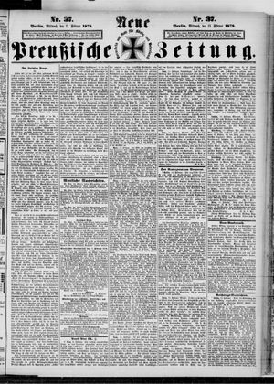 Neue preußische Zeitung vom 13.02.1878