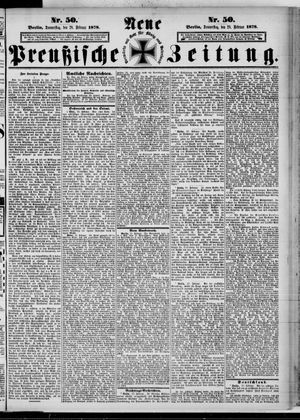 Neue preußische Zeitung vom 28.02.1878