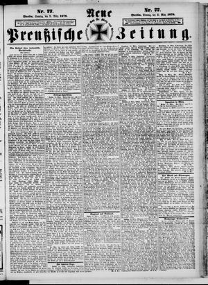 Neue preußische Zeitung vom 31.03.1878