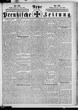 Neue preußische Zeitung vom 09.04.1878