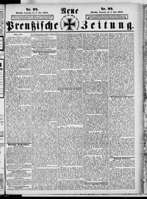 Neue preußische Zeitung vom 18.04.1878