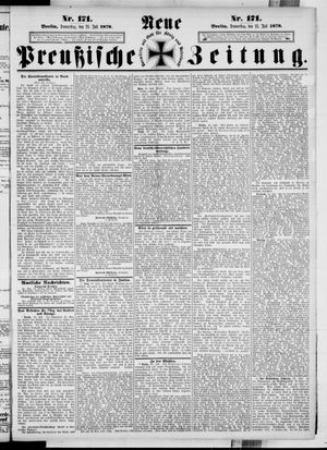 Neue preußische Zeitung vom 25.07.1878