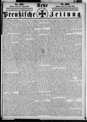 Neue preußische Zeitung vom 27.08.1878