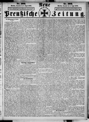 Neue preußische Zeitung vom 31.08.1878