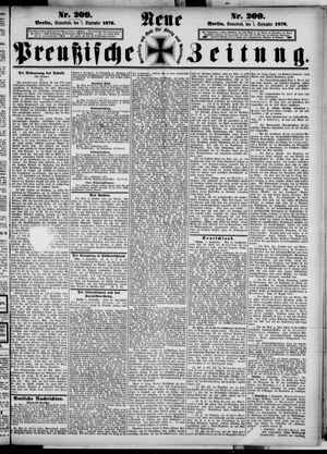 Neue preußische Zeitung vom 07.09.1878