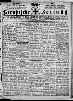 Neue preußische Zeitung vom 19.09.1878
