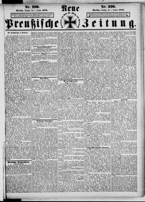 Neue preußische Zeitung vom 01.10.1878
