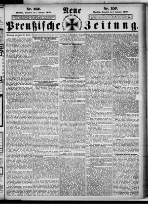 Neue preußische Zeitung vom 02.11.1878