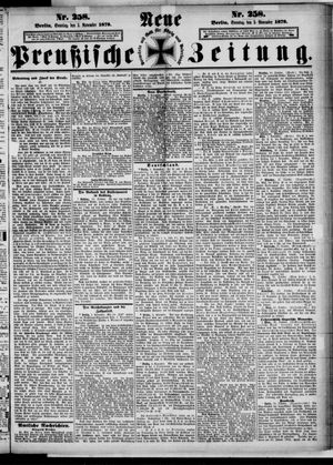 Neue preußische Zeitung vom 03.11.1878