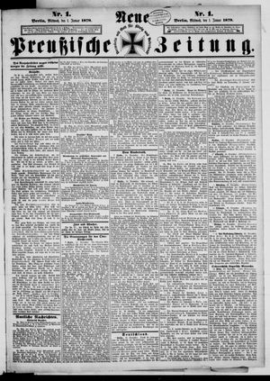Neue preußische Zeitung vom 01.01.1879