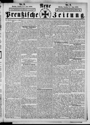 Neue preußische Zeitung vom 09.01.1879