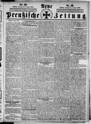 Neue preußische Zeitung vom 16.01.1879