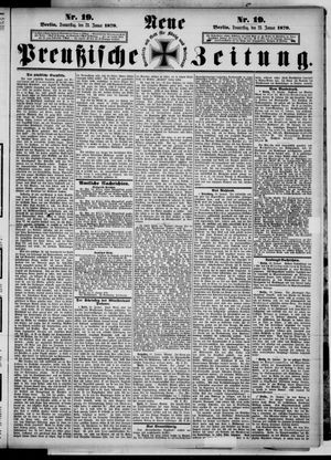 Neue preußische Zeitung vom 23.01.1879