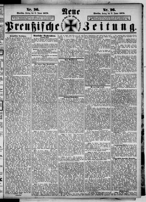 Neue preußische Zeitung vom 31.01.1879