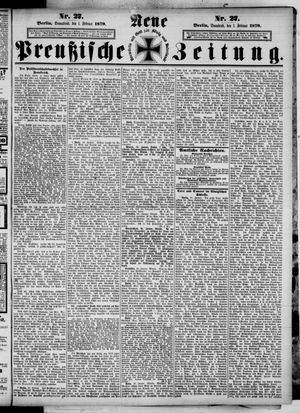 Neue preußische Zeitung vom 01.02.1879