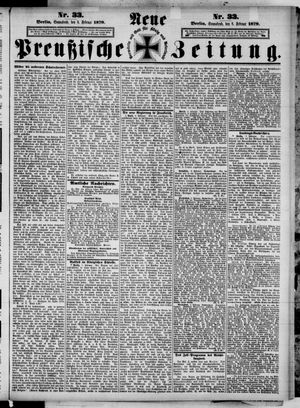 Neue preußische Zeitung vom 08.02.1879