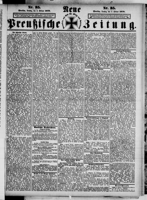 Neue preußische Zeitung vom 11.02.1879
