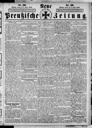Neue preußische Zeitung vom 16.02.1879